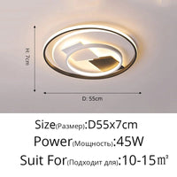 Plafonnier LED Art Déco Géométrique Luxe pour Éclairage Intérieur - Exclusive Collection | Marco Lucetti