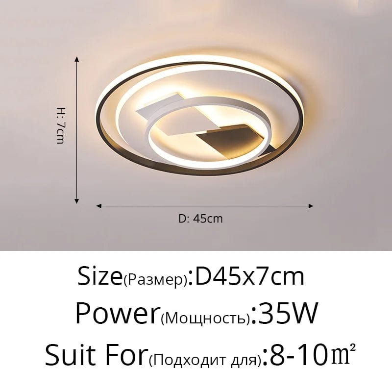 Plafonnier LED Art Déco Géométrique Luxe pour Éclairage Intérieur - Exclusive Collection | Marco Lucetti