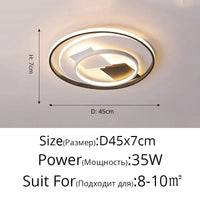 Plafonnier LED Art Déco Géométrique Luxe pour Éclairage Intérieur - Exclusive Collection | Marco Lucetti