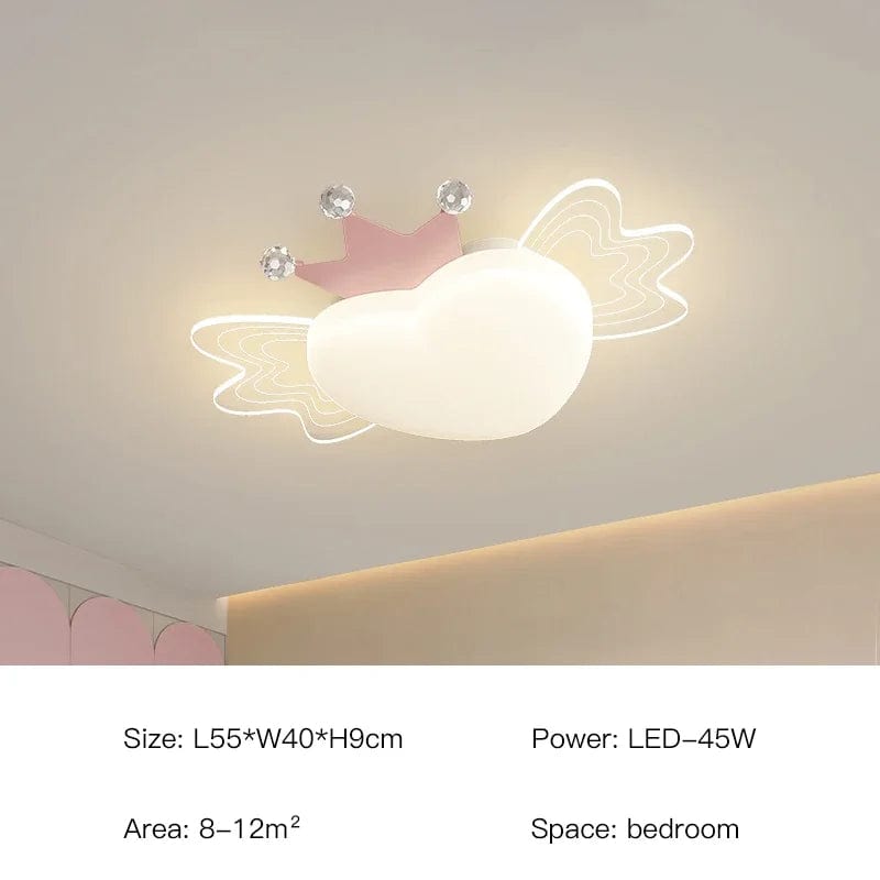 Plafonnier LED Avion Cœur Nordique - Protection des Yeux | Marco Lucetti