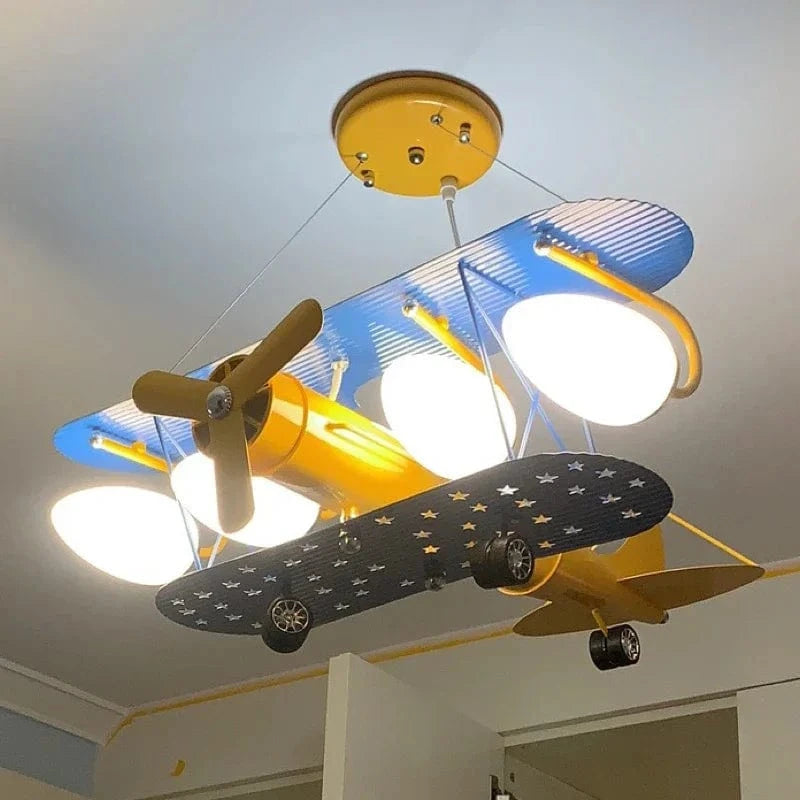 Plafonnier LED Avion Moderne pour Chambre d'Enfant | Marco Lucetti Avion étoile / 95-265V / Blanc froid