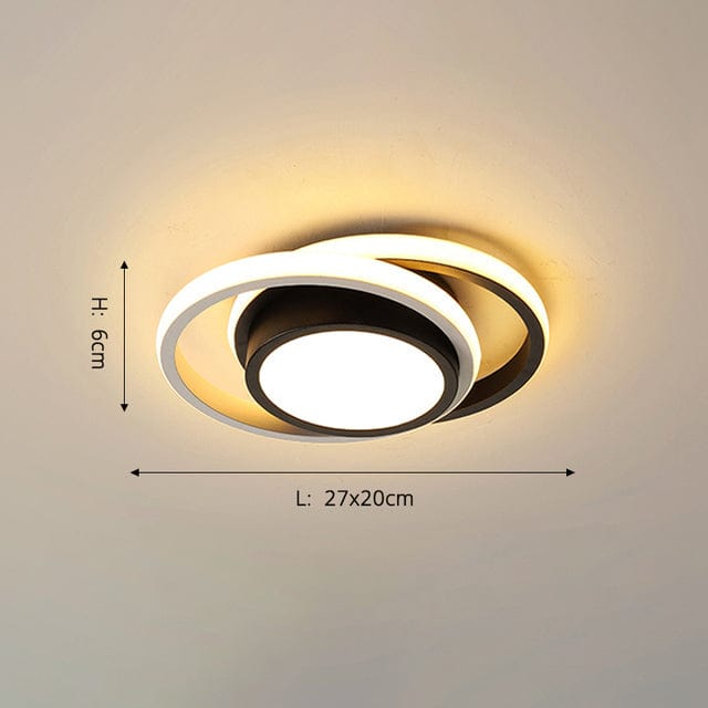 Plafonnier LED bicolore Denver | Marco Lucetti Rond - 32W / Chaude