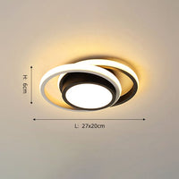 Plafonnier LED bicolore Denver | Marco Lucetti Rond - 32W / Chaude