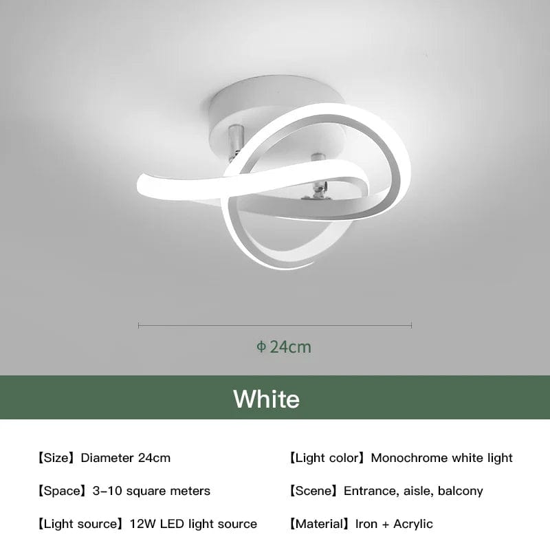 Plafonnier LED Blanc Décoratif avec Télécommande 2023 | Marco Lucetti