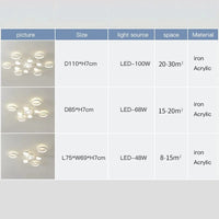 Plafonnier LED Blanc Décoratif avec Télécommande 2023 | Marco Lucetti