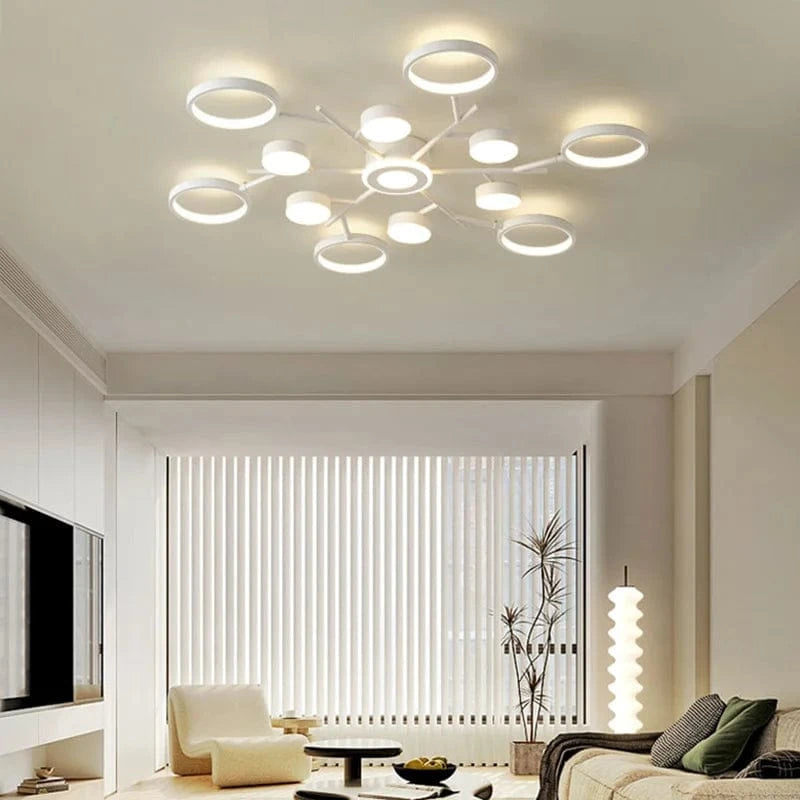 Plafonnier LED Blanc Décoratif avec Télécommande 2023 | Marco Lucetti