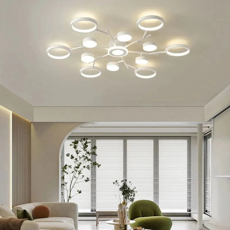 Plafonnier LED Blanc Décoratif avec Télécommande 2023 | Marco Lucetti