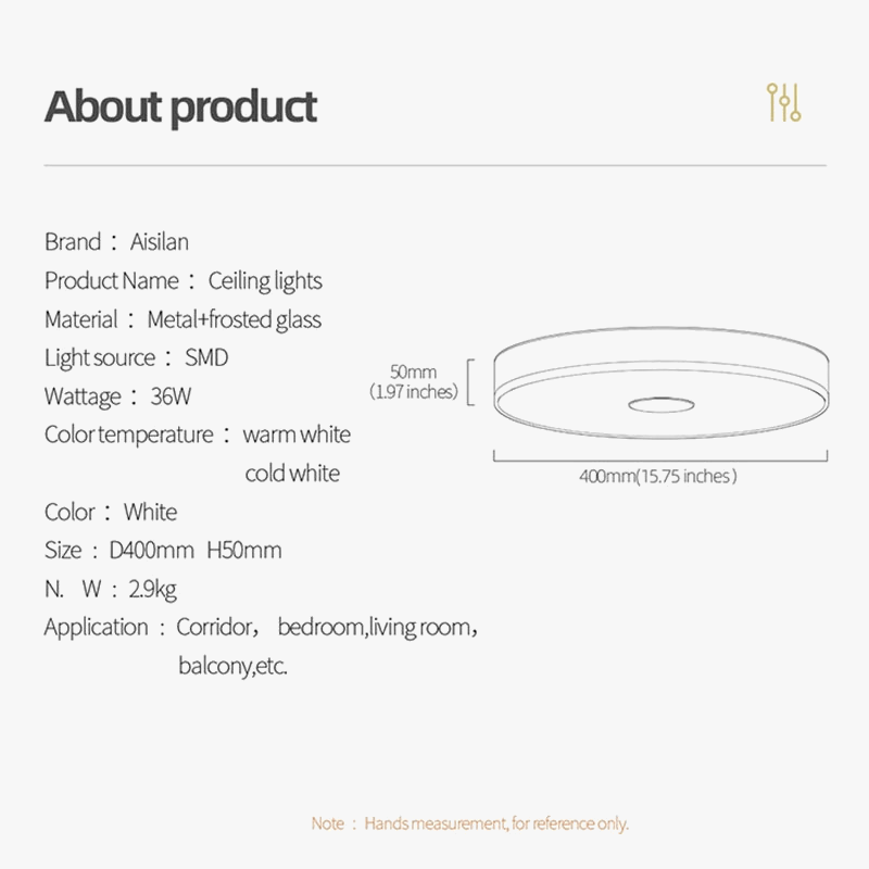 Plafonnier LED Blanc Design | Marco Lucetti