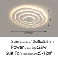 Plafonnier LED Blanc Multicouches Moderniste | Marco Lucetti