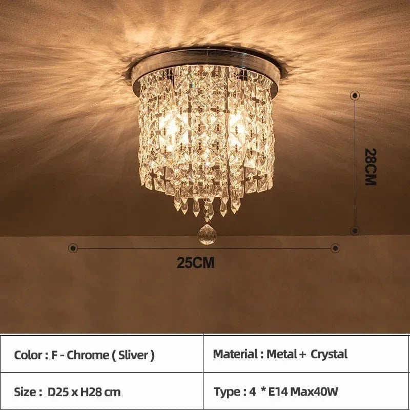 Plafonnier LED Bohème en Bois Luxe Moderne - Montage en Surface | Marco Lucetti F Argent chromé / Blanc froid