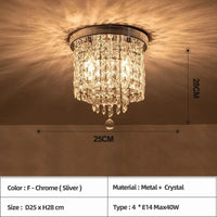 Plafonnier LED Bohème en Bois Luxe Moderne - Montage en Surface | Marco Lucetti F Argent chromé / Blanc froid