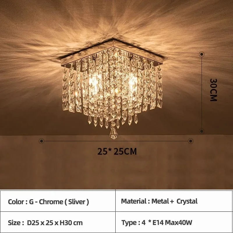 Plafonnier LED Bohème en Bois Luxe Moderne - Montage en Surface | Marco Lucetti G Chrome Argent / Blanc froid