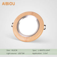Plafonnier LED Bois Aibiou | Marco Lucetti Large - Lumière froide