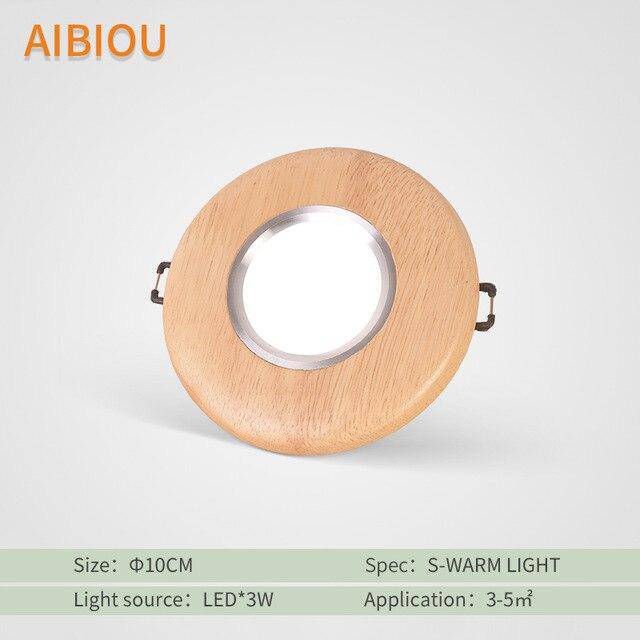 Plafonnier LED Bois Aibiou | Marco Lucetti Small - lumière chaude