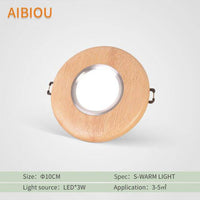 Plafonnier LED Bois Aibiou | Marco Lucetti Small - lumière chaude