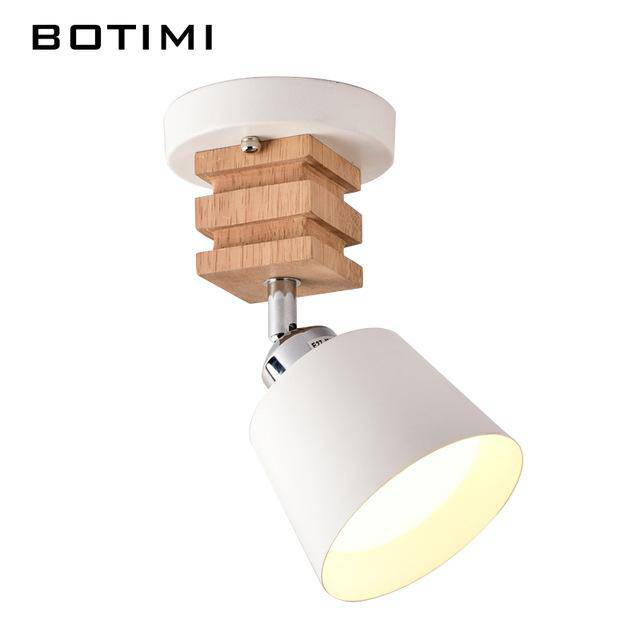 Plafonnier LED Bois-Métal ajustable | Marco Lucetti 1 lampe