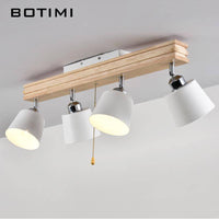 Plafonnier LED Bois-Métal ajustable | Marco Lucetti