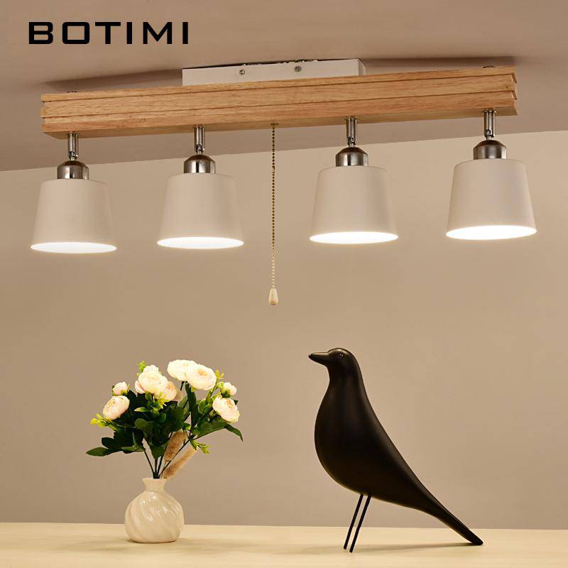 Plafonnier LED Bois-Métal ajustable | Marco Lucetti