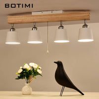 Plafonnier LED Bois-Métal ajustable | Marco Lucetti