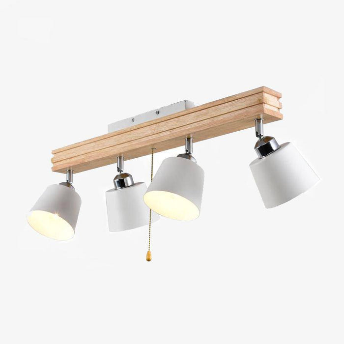 Plafonnier LED Bois-Métal ajustable | Marco Lucetti