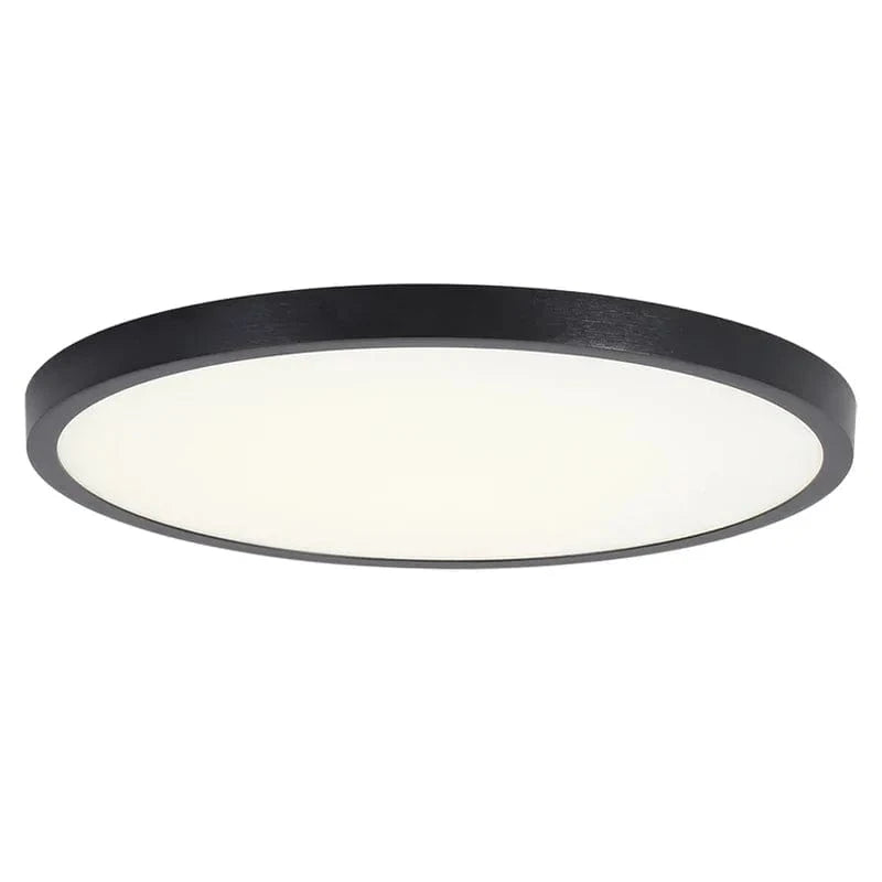 Plafonnier LED Bois Moderne | Marco Lucetti Noir 24W-23cm / Blanc chaud