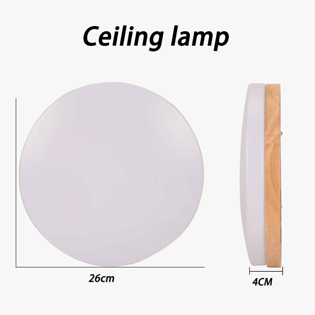 Plafonnier LED Bois Naturel pour Intérieur | Marco Lucetti