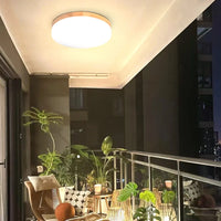 Plafonnier LED Bois Naturel pour Intérieur | Marco Lucetti Lumière chaude