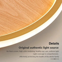 Plafonnier LED Bois Net Rouge | Marco Lucetti