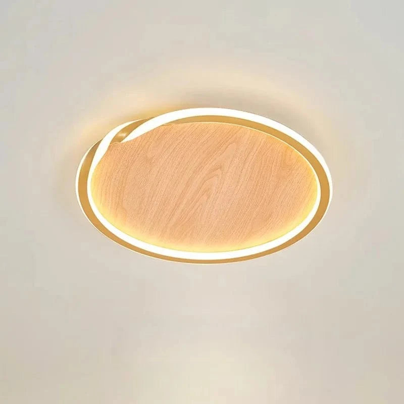 Plafonnier LED Bois Net Rouge | Marco Lucetti