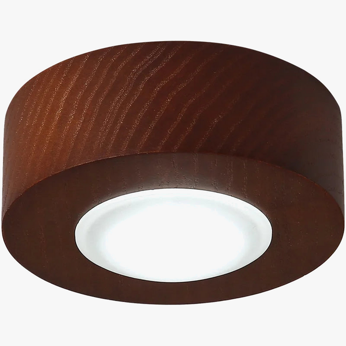 Plafonnier LED carré en bois et acrylique - Luminazia