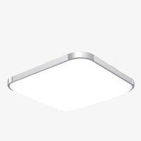 Plafonnier LED Chromé Carré Éconergétique