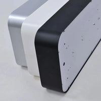 Plafonnier LED Carré Bois/Noir/Blanc - Bords Arrondis | Marco Lucetti