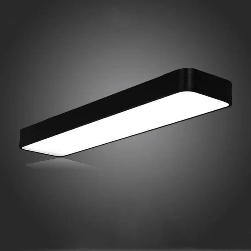 Plafonnier LED Carré Bois/Noir/Blanc - Bords Arrondis | Marco Lucetti