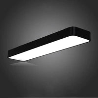 Plafonnier LED Carré Bois/Noir/Blanc - Bords Arrondis | Marco Lucetti
