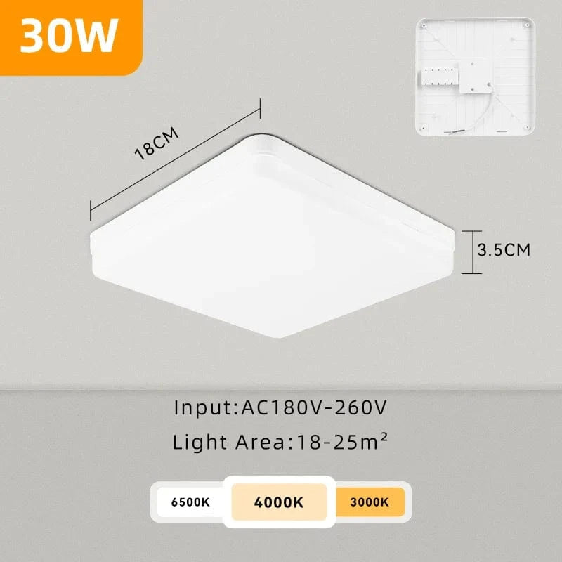 Plafonnier LED Carré Deluxe | Marco Lucetti Carré 30W 1PCS / CHINE / Blanc froid