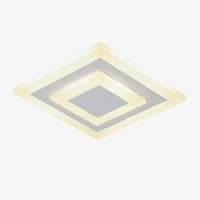 Plafonnier LED Carré DormiLED | Marco Lucetti Blanc / Chaude