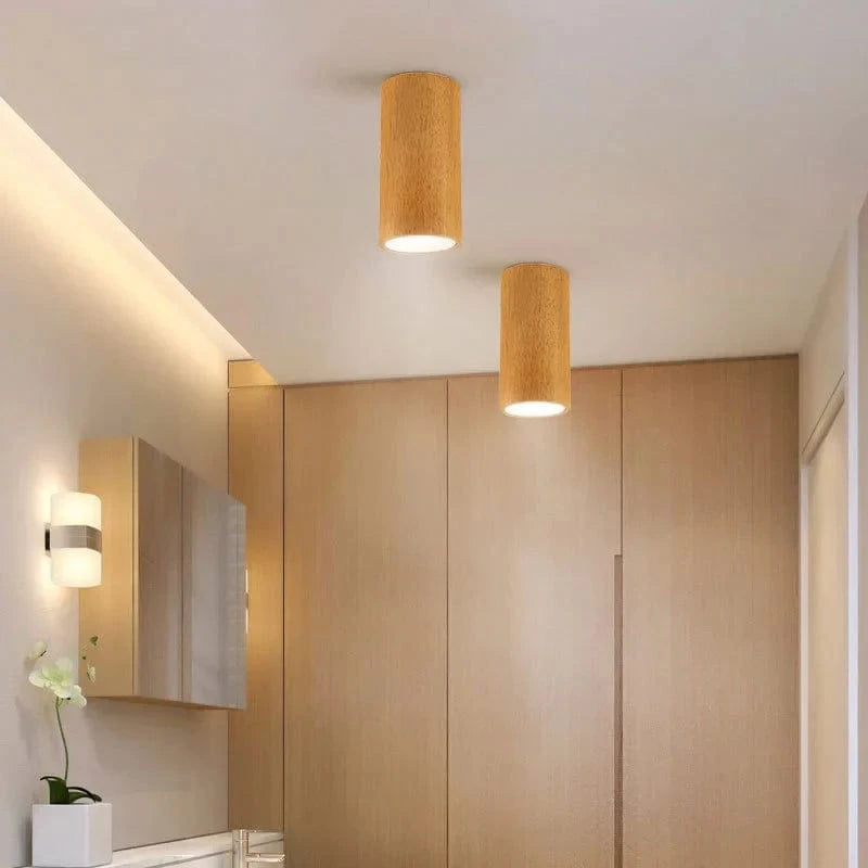 Plafonnier LED Carré en Bois Nordique Nordic Glow - Downlight | Marco Lucetti