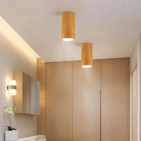 Plafonnier LED Carré en Bois Nordique Nordic Glow - Downlight | Marco Lucetti