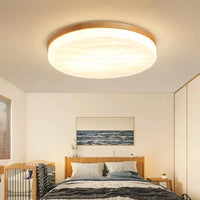 Plafonnier LED Carré Moderne en Bois pour Intérieur - Style Épuré | Marco Lucetti