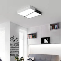 Plafonnier LED Carré Noir & Blanc | Marco Lucetti