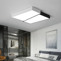 Plafonnier LED Carré Noir & Blanc | Marco Lucetti