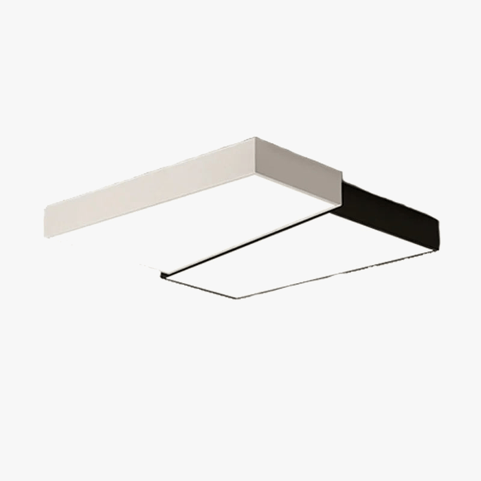 Plafonnier LED Carré Noir & Blanc | Marco Lucetti