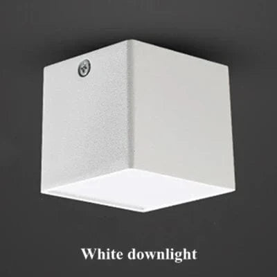 Plafonnier LED carré pour maison et hôtel - Montage en surface | Marco Lucetti Spot blanc / 6000K / 10W