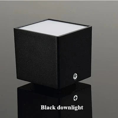 Plafonnier LED carré pour maison et hôtel - Montage en surface | Marco Lucetti Spot noir / 3000K / 10W