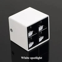 Plafonnier LED carré pour maison et hôtel - Montage en surface | Marco Lucetti White spotlight / 3000K / 7W