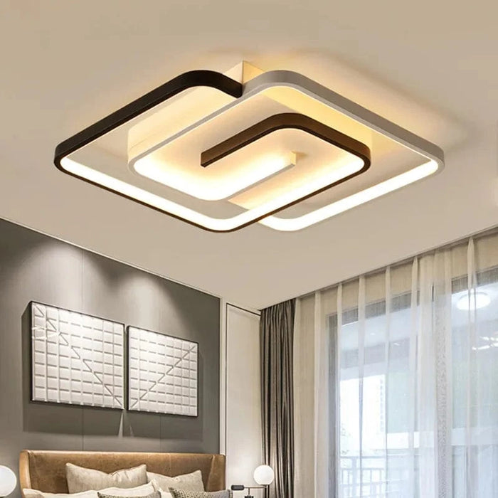 Plafonnier LED carré stylé | Marco Lucetti
