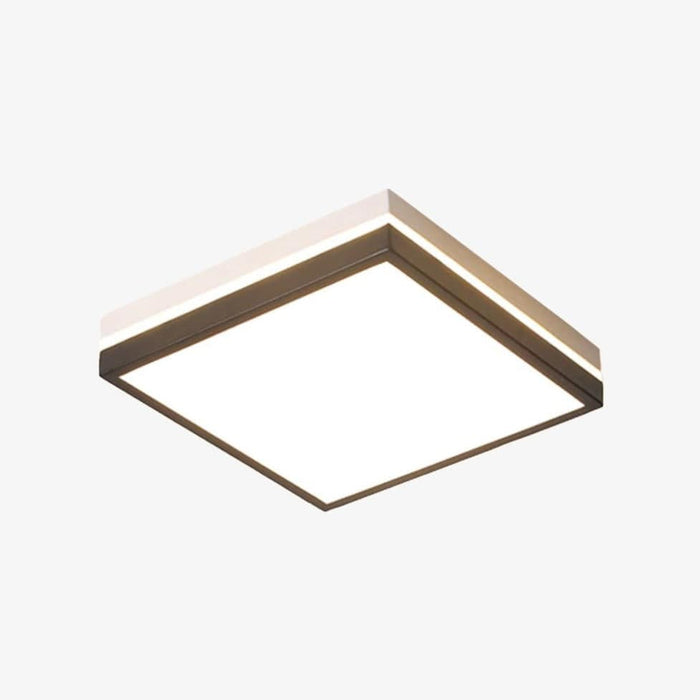 Plafonnier LED Chelsea : Design Géométrique Noir & Blanc | Marco Lucetti A - 24cm / Chaude