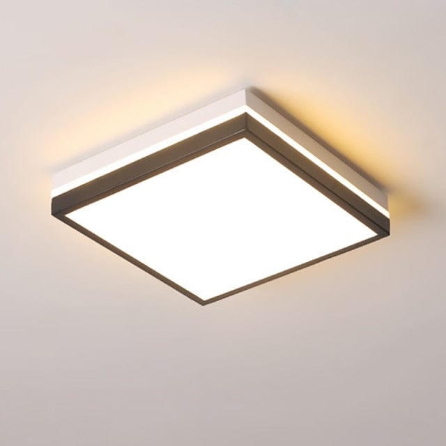 Plafonnier LED Chelsea : Design Géométrique Noir & Blanc | Marco Lucetti A - 24cm / Naturelle