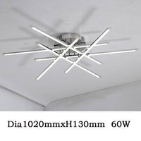 Plafonnier LED Chromé Flush | Marco Lucetti 102cm / Froide