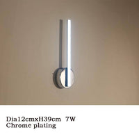 Plafonnier LED Chromé Flush | Marco Lucetti 12x39cm / Froide